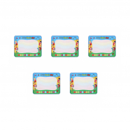 Развивающий детский коврик для рисования водой "Занятная школа", маркер, 100х80 см (Набор 5 шт.)