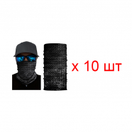 Бандана труба (бафф) "Металл" (Набор 10 шт.)