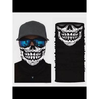 Бандана труба (бафф) "Крупный череп" (Набор 10 шт.)