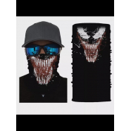 Бандана труба (бафф) веном "Устрашающий оскал" (Набор 10 шт.)