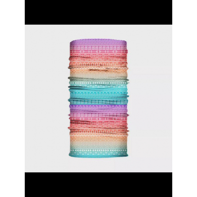 Бандана труба (бафф) "Горизонтальные узоры", цвет пастель (Набор 3 шт.)