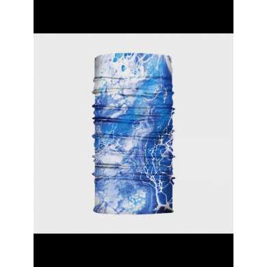 Бандана труба (бафф) "Разводы краски", цвет бело-синий (Набор 3 шт.)