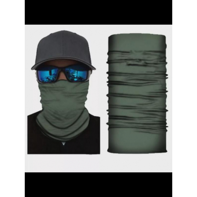 Бандана труба (бафф), цвет пыльно-зеленый (Набор 10 шт.)