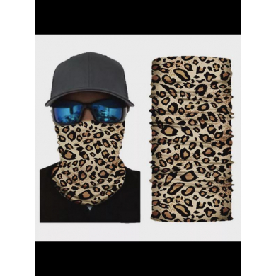 Бандана труба (бафф) "Леопард" (Набор 2 шт.)