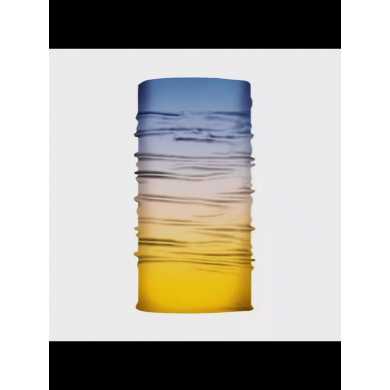 Бандана труба (бафф) омбре из синего в желтый (Набор 3 шт.)