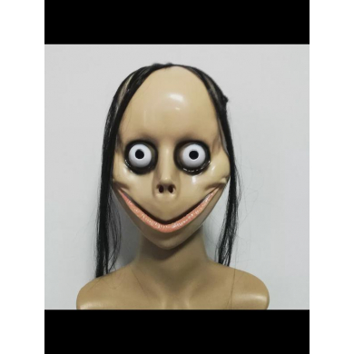 Маска карнавальная мем "Момо", страшная на Хэллоуин, ужасы, хоррор (Набор 3 шт.)