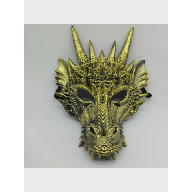 Маска карнавальная "Золотой дракон" (Набор 3 шт.)