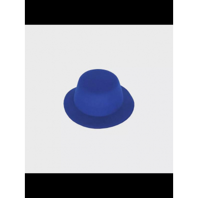 Шляпка цилиндр карнавальная, 13 см, цвет синий (Набор 20 шт.)