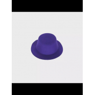 Шляпка цилиндр карнавальная, 13 см, цвет фиолетовый (Набор 10 шт.)