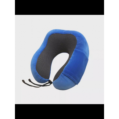 Подушка под голову, шею с эффектом памяти и мешком для хранения, цвет синий (Набор 5 шт.)