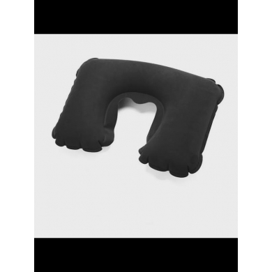 Надувная дорожная подушка под шею, цвет черный, 44x27 см (Набор 5 шт.)
