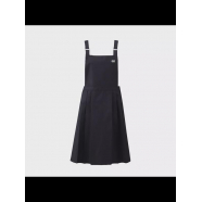 Фартук "Платьице" кухонный рабочий женский с боковыми карманами водонепроницаемый, маслостойкий, цвет черный (Набор 10 шт.)