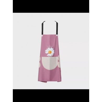 Фартук "Ромашка" с боковым полотенцем водонепроницаемый, маслостойкий, цвет розовый (Набор 10 шт.)