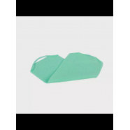 Японская мочалка для тела, для душа скрабирующая, массажная длинная с ручками для спины и тела, 45x20 см, цвет светло-зеленый (Набор 2 шт.)