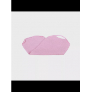 Японская мочалка для тела, для душа, скрабирующая, массажная длинная с ручками для спины и тела 45x20 см, цвет розовый (Набор 2 шт.)