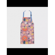 Фартук "Цветочный" дышащий, маслостойкий, регулируемый, цвет розово-сиреневый (Набор 10 шт.)