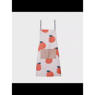 Фартук "Апельсин" с передним карманом дышащий, цвет оранжево-белый (Набор 10 шт.)