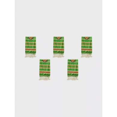 Мексиканское пончо, зеленые полоски (Набор 5 шт.)