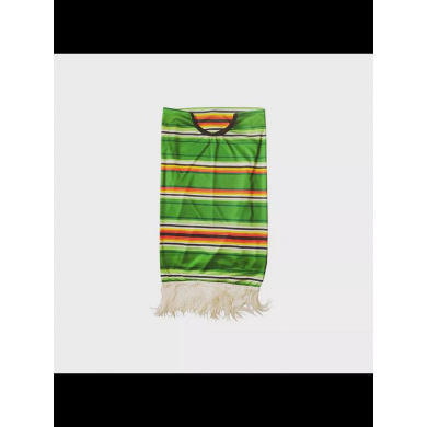 Мексиканское пончо, зеленые полоски (Набор 10 шт.)