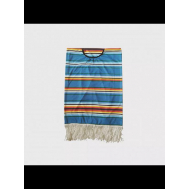 Мексиканское пончо, синие полоски (Набор 10 шт.)