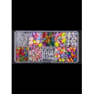 Набор "Ассорти 1" из разных бусин для создания украшений,  детский набор для творчества, рукоделия, подарок на день рождения, для девочки (5 набора)