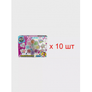 Набор подарочный для девочек "Цветочек" для создания украшений,  набор для творчества, подарок на день рождения для девочки (10 набора в комплекте)