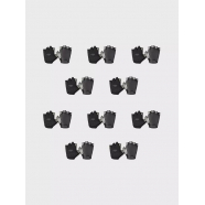 Мотоперчатки перчатки полуперчатки велосипедиста спортивные M, цвет серый (Набор 10 пар)