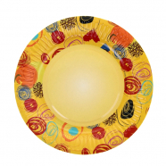 Тарелка с ламинацией одноразовая "Романтика", 18 см