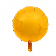 Шар воздушный фольгированный 18", круг, металл, цвет золотой