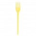 Вилка столовая 16,5 см, цвет желтый