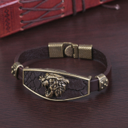 Браслет унисекс "Атлант" тигр, цвет медный в коричневом,L=22 см