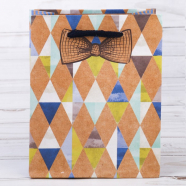 Пакет крафтовый вертикальный "Джентльмен удачи", ML 23х27х8 см