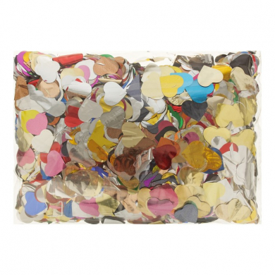Конфетти "Сердце" 1,5 см, фольга, цвет МИКС, 100г