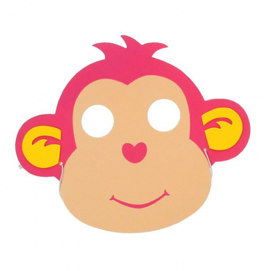 Карнавальная маска "Обезьяна", 1 шт. цвета МИКС