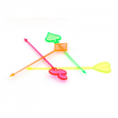 Шпажки для канапе пики "Карты масти" топпер декоративный, 9 см, 35 шт