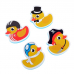 Набор игрушек для ванны "Утиная команда": фигурки-стикеры из EVA, 4 шт.