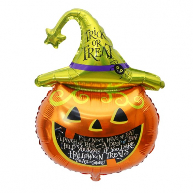 Шар воздушный фольгированный 36" "Тыква в колпаке"