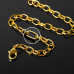 Цепочка для браслета (набор 5шт), 7x4мм, цвет золото, 21см (+/x 1см)