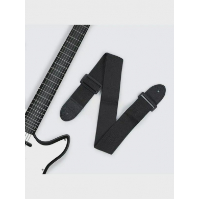 Ремень для гитары, черный, длина 60-110 см, ширина 5 см